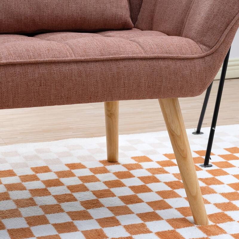 50" Ergonomic HighDensity Sponge Filling Loveseat Sofa with Pillow